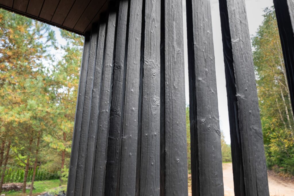 Deginta medinė tvorelė Medeksa Graphite