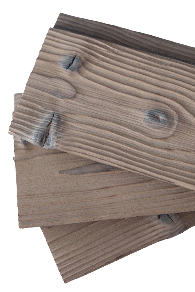 Degintos eglės dailylentės spalva Clay